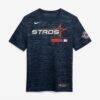 Houston Astros Nike Authentic Collection City Connect Velocity Dri-FIT T-Shirt - Navy - Front View