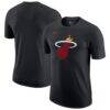 Miami Heat Nike Essential T-Shirt - Black - Front View