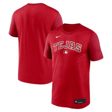 Texas Rangers Nike 2026 City Connect Authentic Collection Legend Dri-FIT T-Shirt - Red - Front View