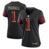 Ricky Pearsall San Francisco 49ers Nike Women's 2025 Rivalries Collection Game Jersey - Black - Front View