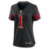 Ricky Pearsall San Francisco 49ers Nike Women's 2025 Rivalries Collection Game Jersey - Black - Side View