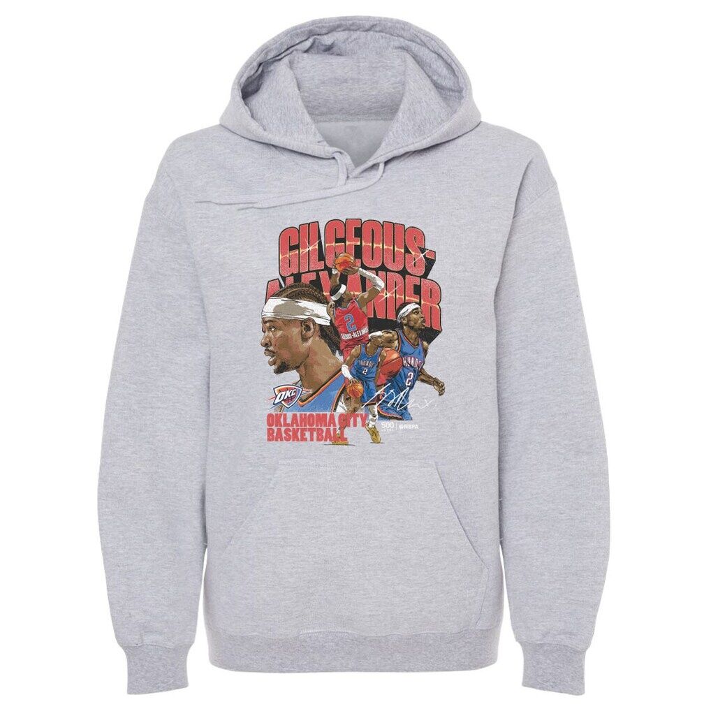 Shai Gilgeous-Alexander Oklahoma City Thunder 500 Level Collage Pullover Hoodie