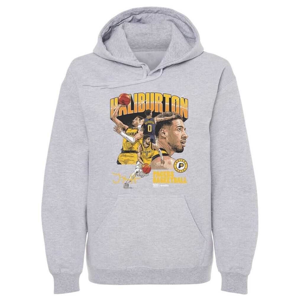 Tyrese Haliburton Indiana Pacers 500 Level Collage Pullover Hoodie