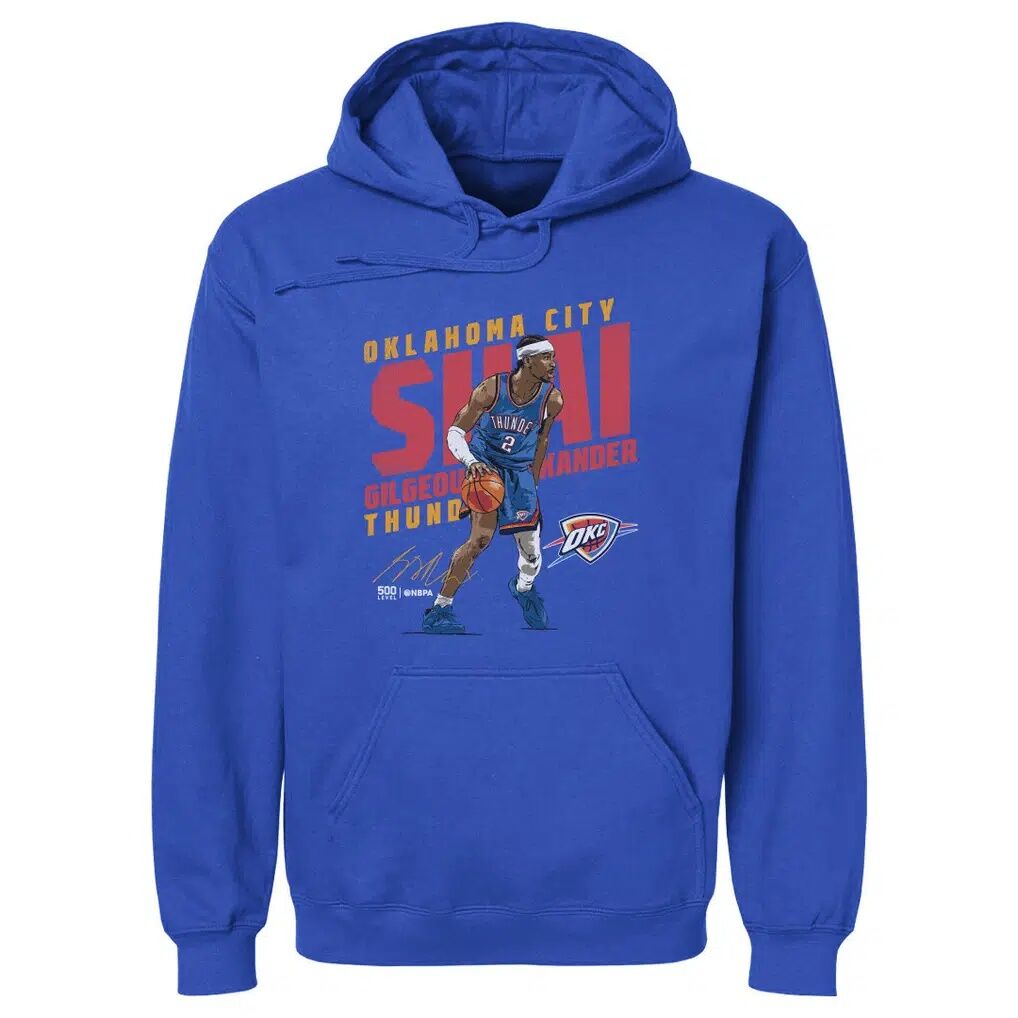 Shai Gilgeous-Alexander Oklahoma City Thunder 500 Level Slant Pullover Hoodie