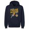 Tyrese Haliburton Indiana Pacers 500 Level Slant Pullover Hoodie - Navy - Front View