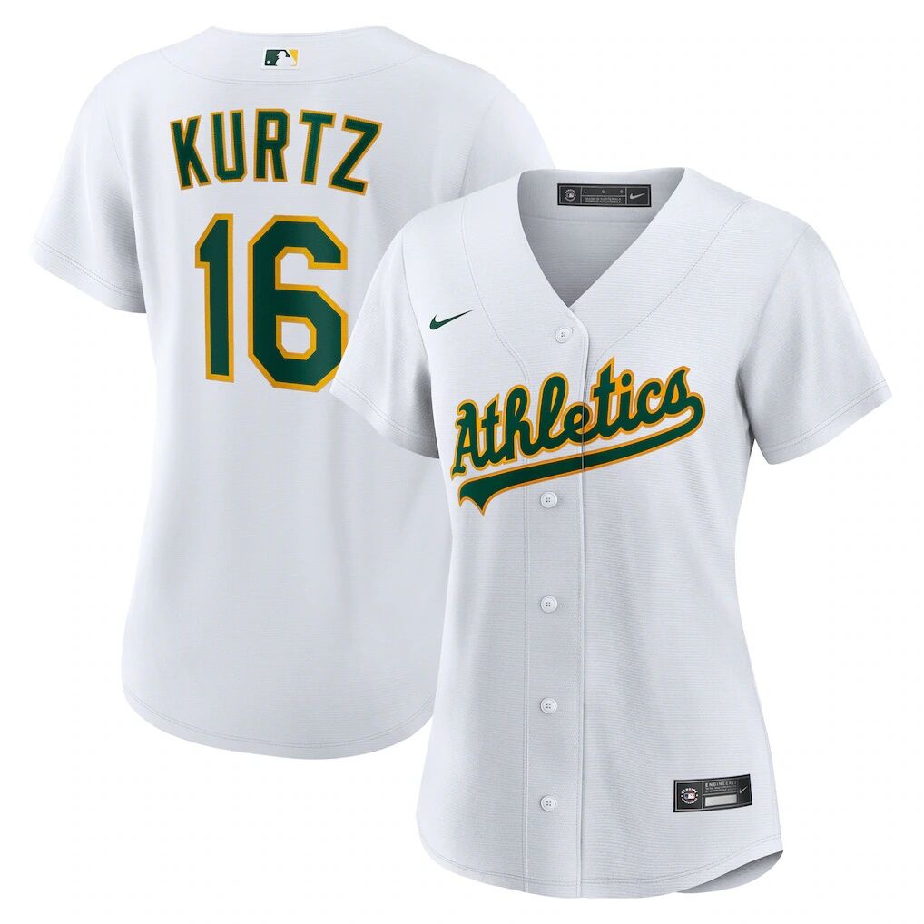 Nick Kurtz Athletics Nike Women's Home Replica Player Jersey
