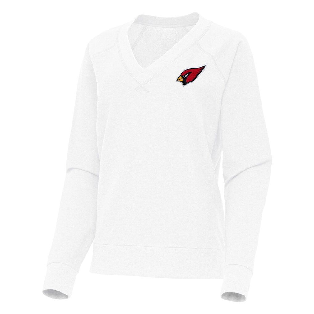 Arizona Cardinals Antigua Women's Varsity Tri-Blend V-Neck Long Sleeve T-Shirt