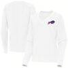 Buffalo Bills Antigua Women's Varsity Tri-Blend V-Neck Long Sleeve T-Shirt - White - Front View