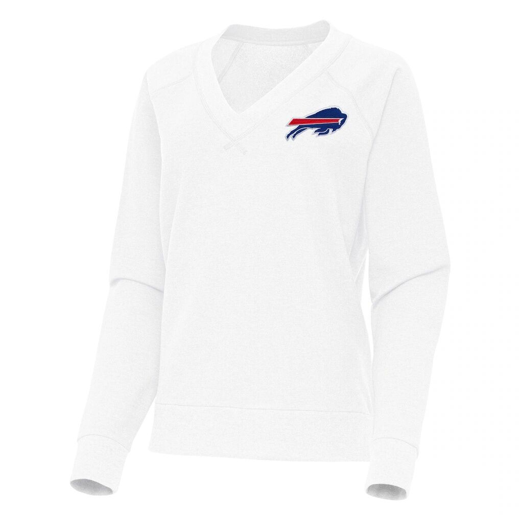 Buffalo Bills Antigua Women's Varsity Tri-Blend V-Neck Long Sleeve T-Shirt