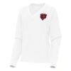 Chicago Bears Antigua Women's Varsity Tri-Blend V-Neck Long Sleeve T-Shirt - White - Side View
