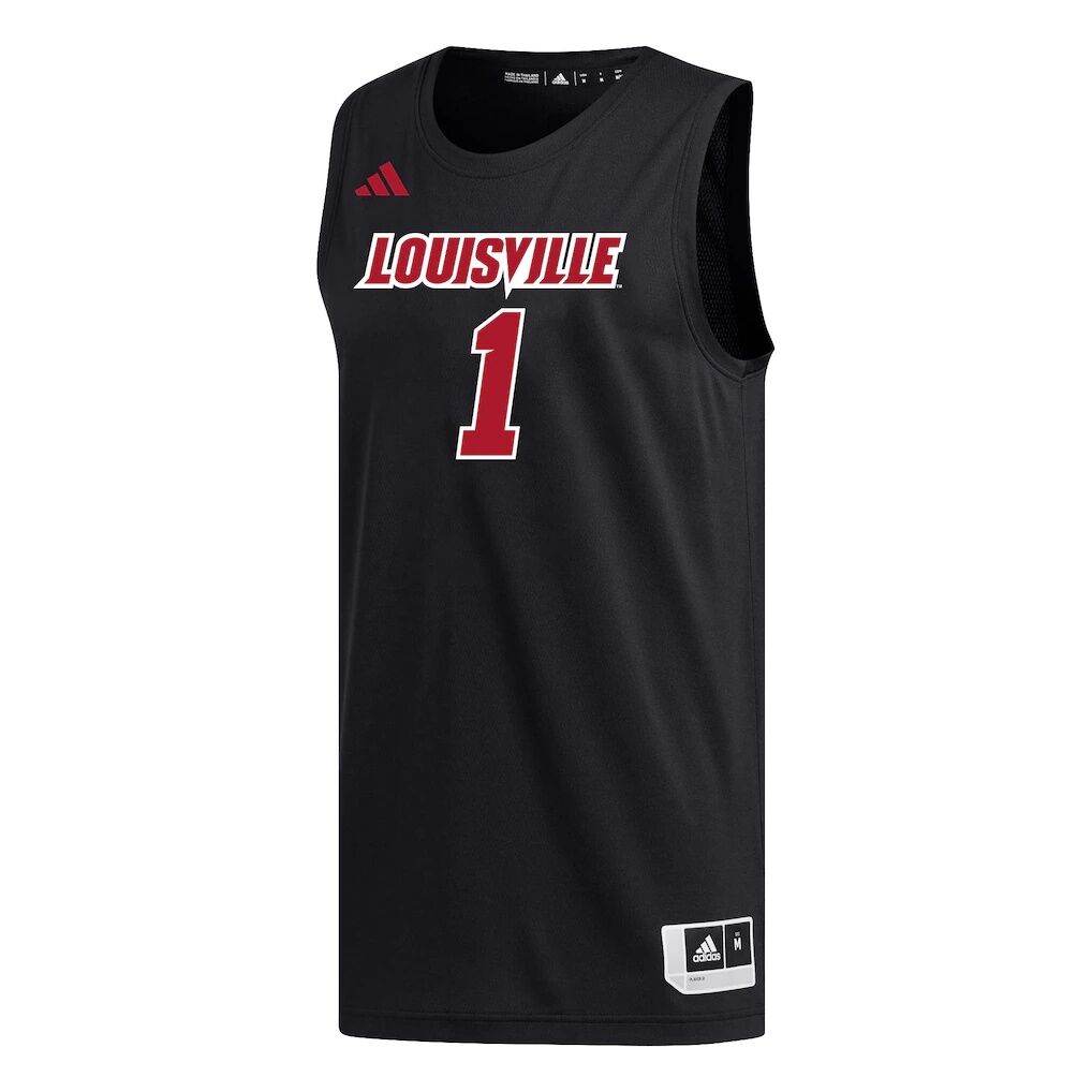 #1 Louisville Cardinals adidas Replica Basketball Jersey