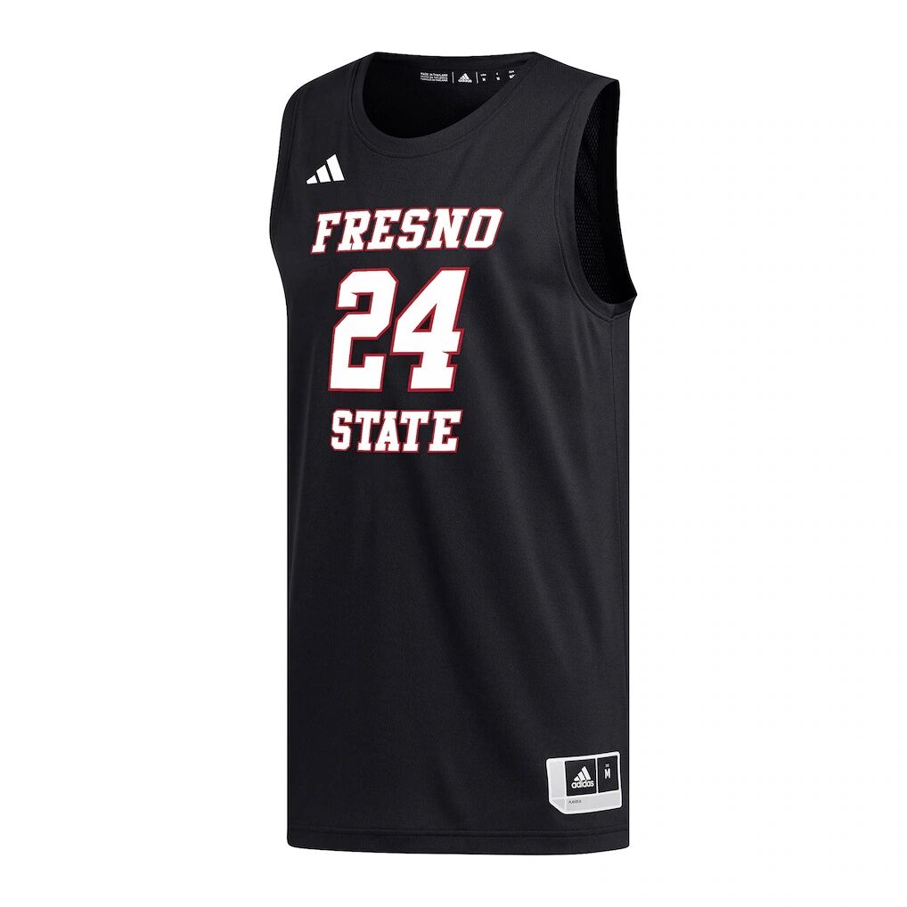 #24 Fresno State Bulldogs adidas Replica Basketball Jersey