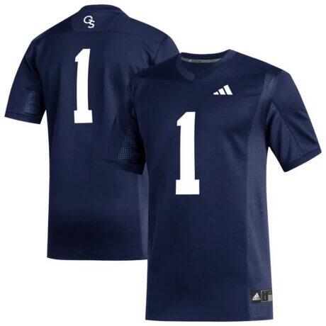 #1 Georgia Southern Eagles adidas Replica Football Jersey - Navy - Front View