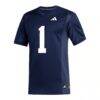 #1 Georgia Southern Eagles adidas Replica Football Jersey - Navy - Side View