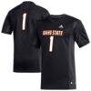 #1 Idaho State Bengals adidas Replica Football Jersey - Black - Front View