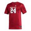 #24 Fresno State Bulldogs adidas Replica Football Jersey - Red - Side View