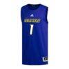 #1 Delaware Fightin' Blue Hens adidas Replica Basketball Jersey - - Side View