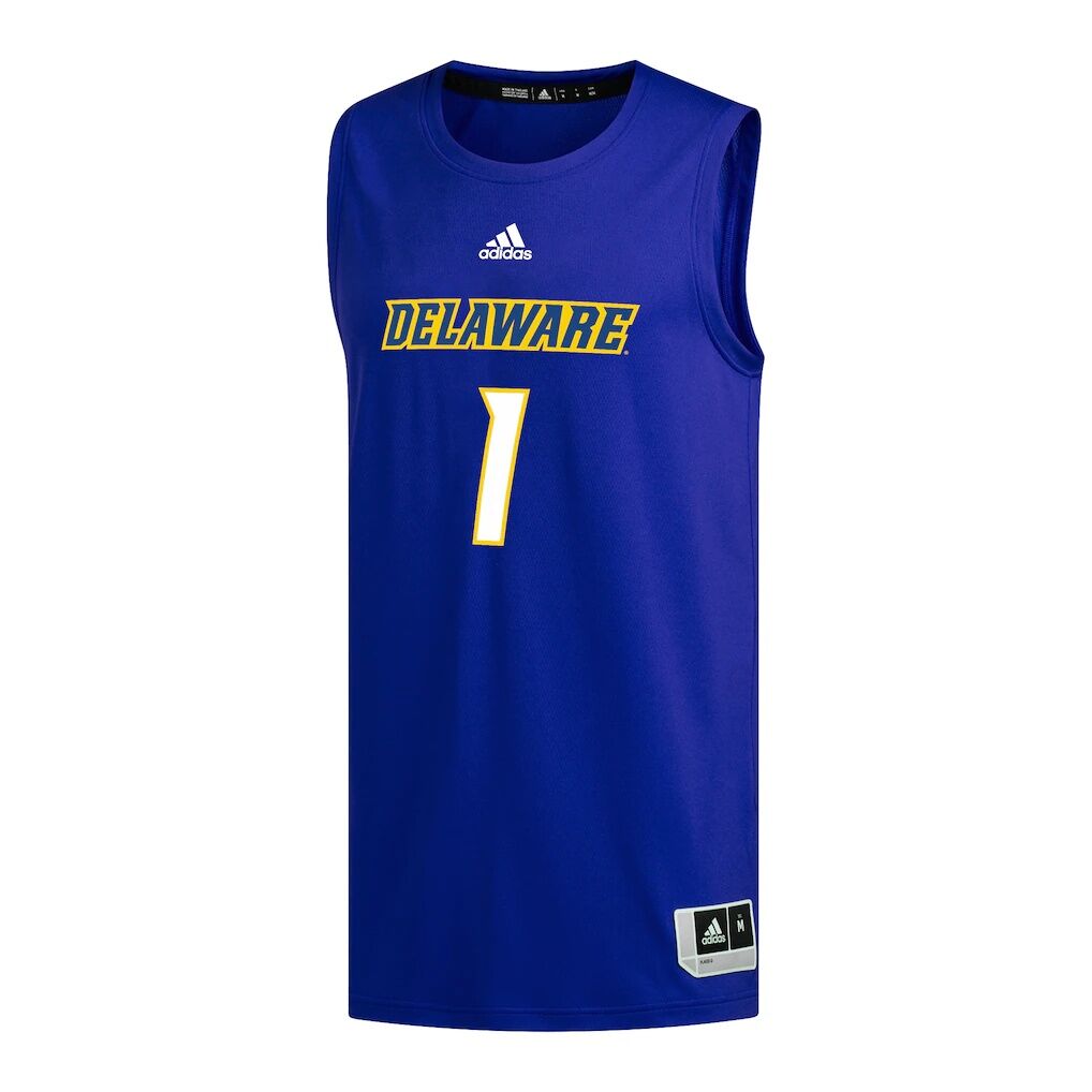 #1 Delaware Fightin' Blue Hens adidas Replica Basketball Jersey - Royal