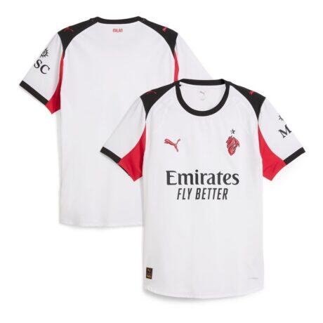 AC Milan Puma 2025/26 Away Authentic Jersey - White - Front View