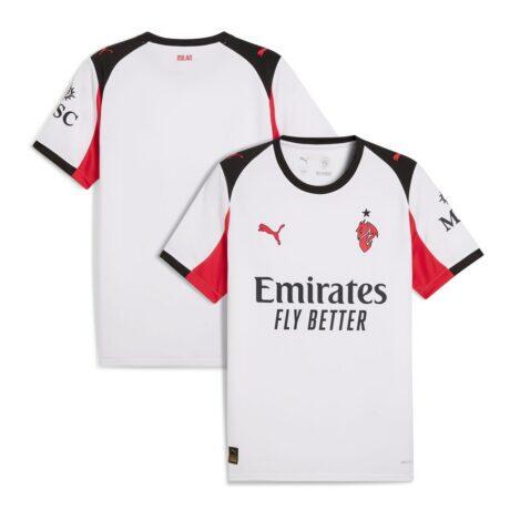 AC Milan Puma 2025/26 Away Replica Jersey - White - Front View