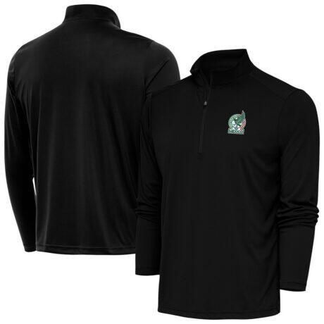 Mexico National Team Antigua Statement Quarter-Zip Pullover - Black - Front View