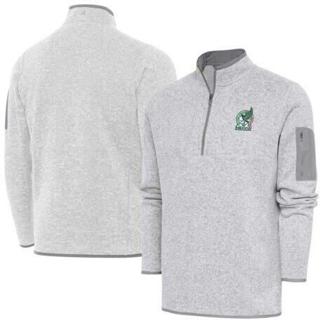 Mexico National Team Antigua Elevate Quarter-Zip Pullover - - Front View