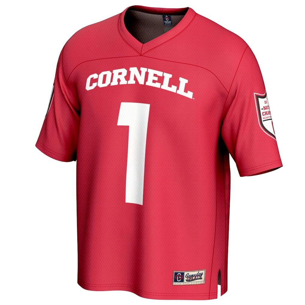 #1 Cornell Big Red GameDay Greats Youth 2025 NCAA Men's Lacrosse National Champions Lightweight Fashion Jersey