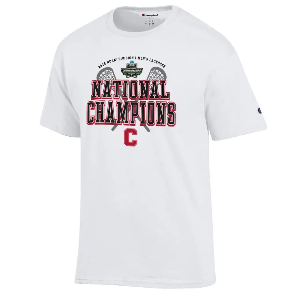 Cornell Big Red Champion 2025 NCAA Men's Lacrosse National Champions Jersey T-Shirt