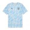 Manchester City Puma 2025/26 Pre-Match Training Jersey - Sky Blue - Side View