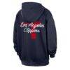 LA Clippers Nike Courtside Club Premium Hoodie - Navy - Detail View