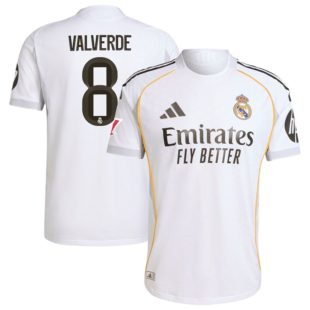 Federico Valverde Real Madrid adidas 2025/26 Home Authentic Jersey