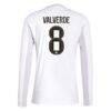 Federico Valverde Real Madrid adidas 2025/26 Home Replica Long Sleeve Jersey - White - Detail View