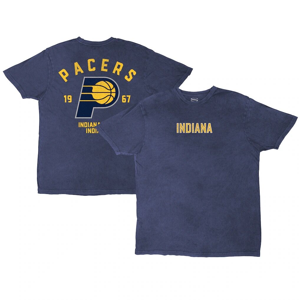 Indiana Pacers Stadium Essentials Unisex Oversized Vintage Wash T-Shirt - Denim