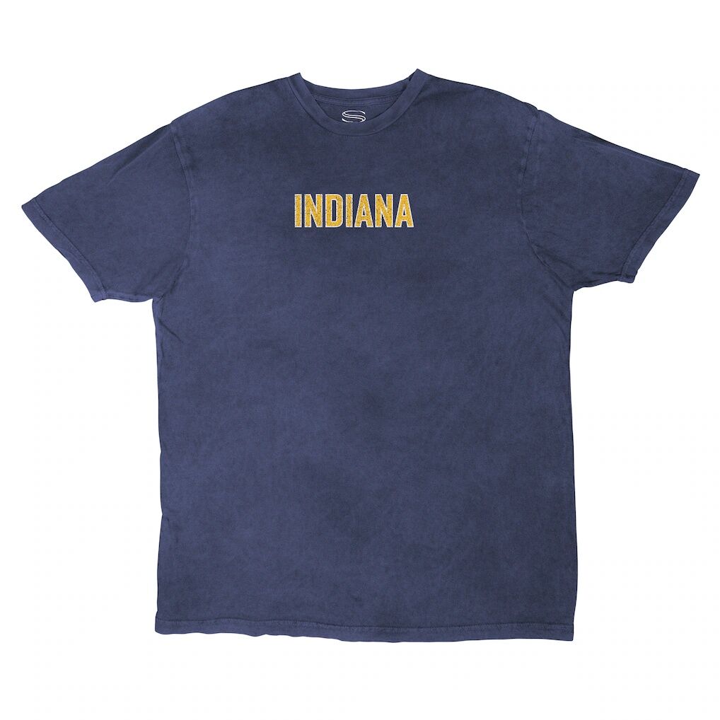 Indiana Pacers Stadium Essentials Unisex Oversized Vintage Wash T-Shirt - Denim