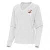 Alabama Crimson Tide Antigua Women's Varsity V-Neck Tri-Blend Pullover Sweatshirt - - Side View