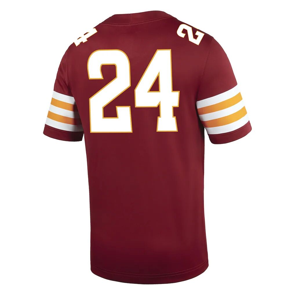 #24 Iowa State Cyclones Nike  Game Football Jersey - Cardinal