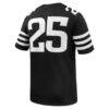#1 Iowa State Cyclones Nike Alternate Game Football Jersey - Black - Detail View