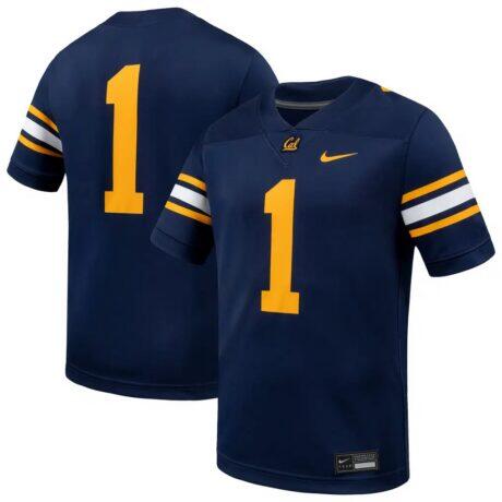 #1 Cal Bears Nike Game Football Jersey - Navy - Front View