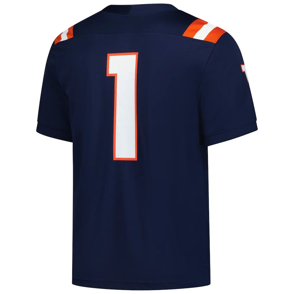 #1 Illinois Fighting Illini Nike  Game Football Jersey