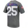 #25 Air Force Falcons Nike APLS Fighting Falcon Collection Game Football Jersey - Gray - Detail View
