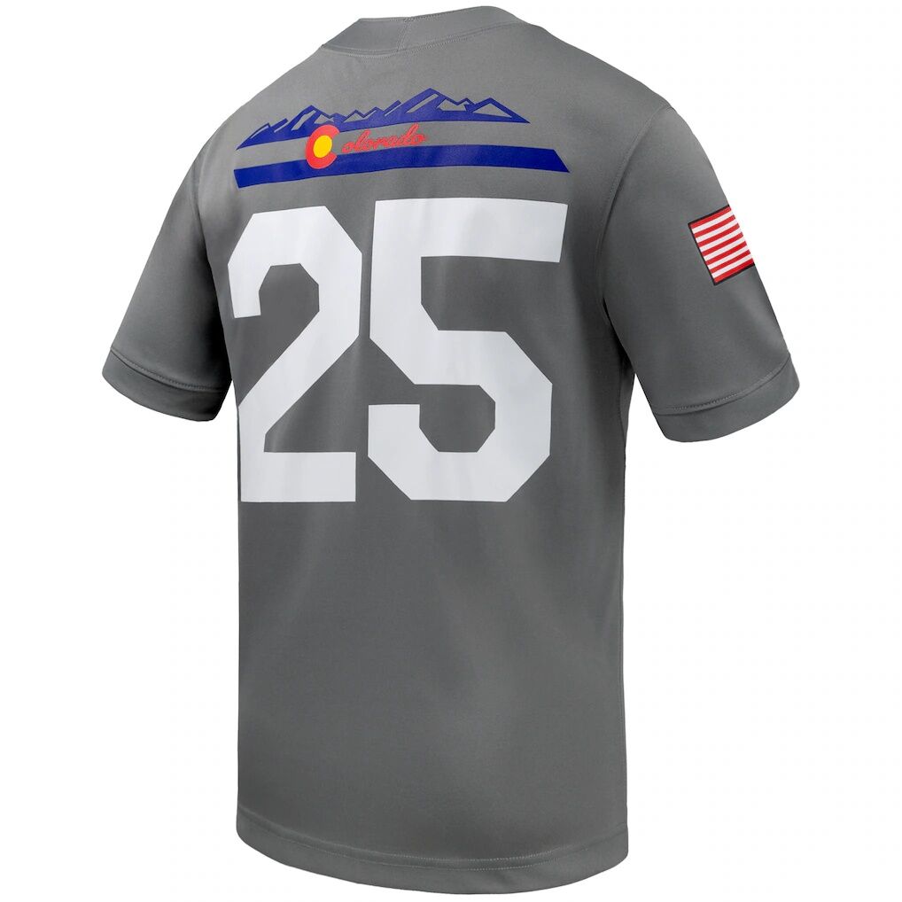 #25 Air Force Falcons Nike APLS Fighting Falcon Collection Game Football Jersey