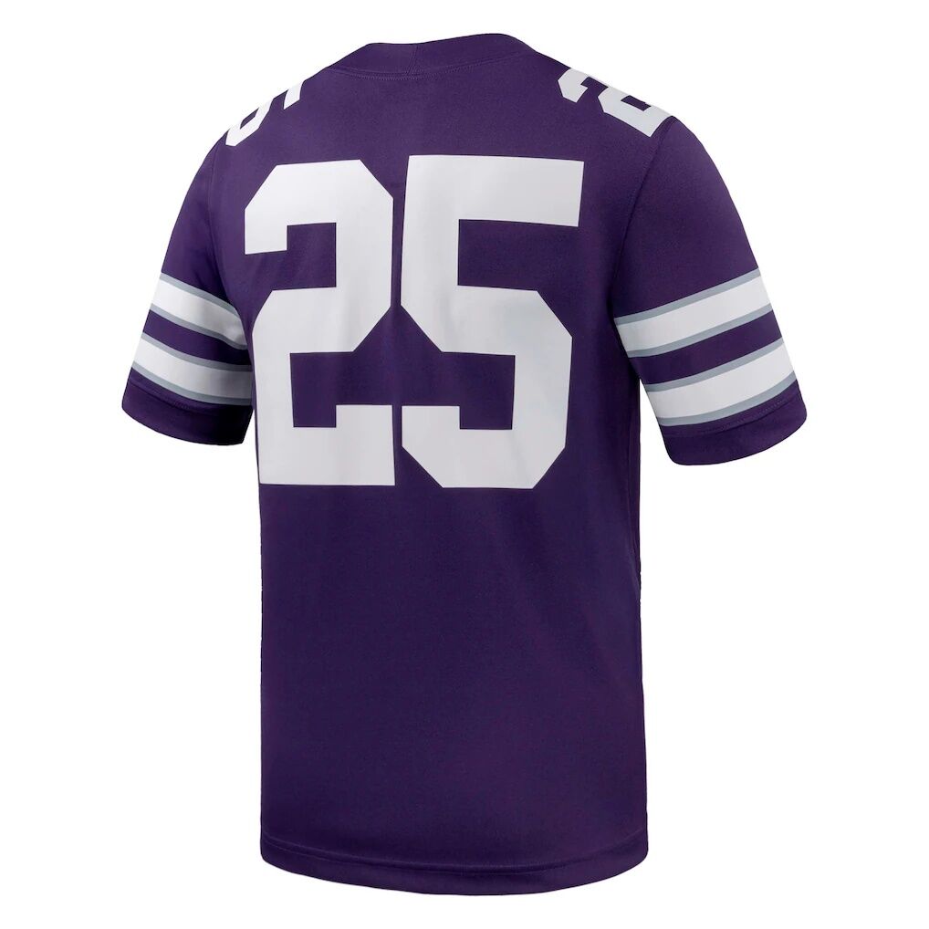 #25 Kansas State Wildcats Nike  Game Football Jersey