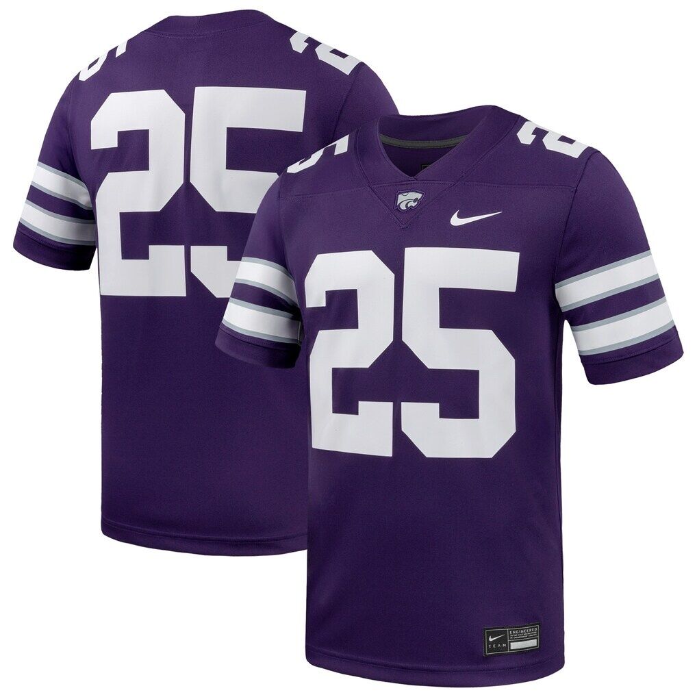 #25 Kansas State Wildcats Nike  Game Football Jersey