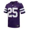 #25 Kansas State Wildcats Nike Game Football Jersey - Purple - Side View