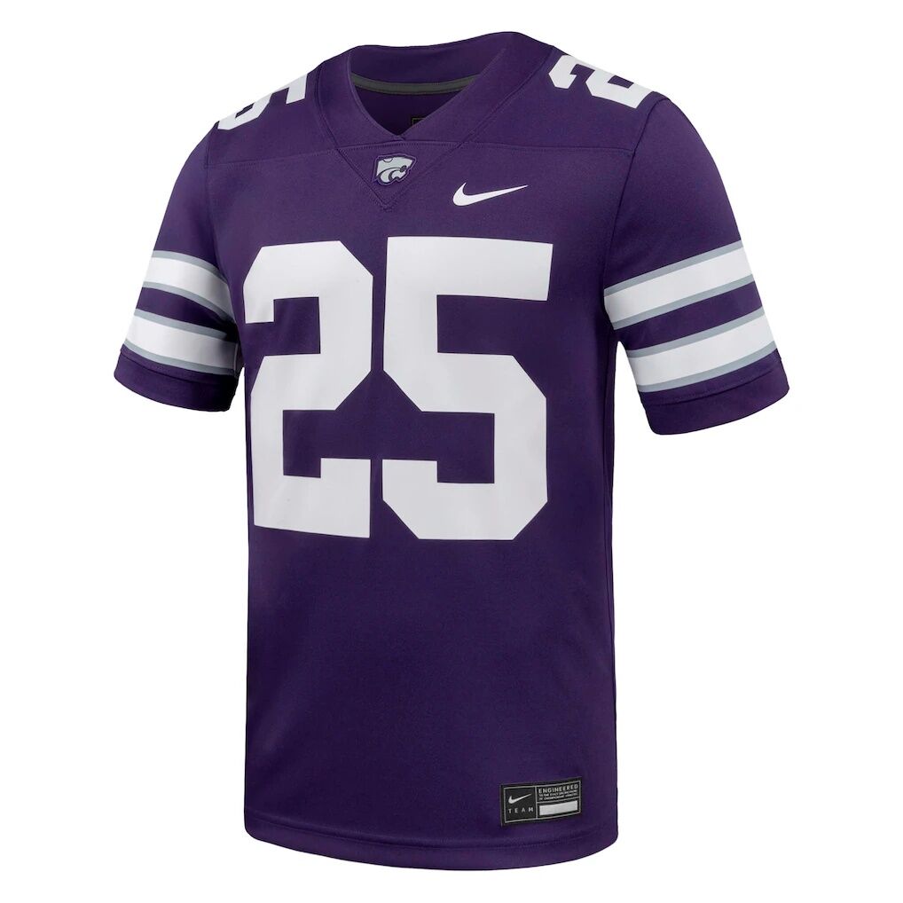 #25 Kansas State Wildcats Nike  Game Football Jersey