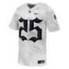 #25 Army Black Knights Nike Army 250 Collection Game Football Jersey - White - Side View