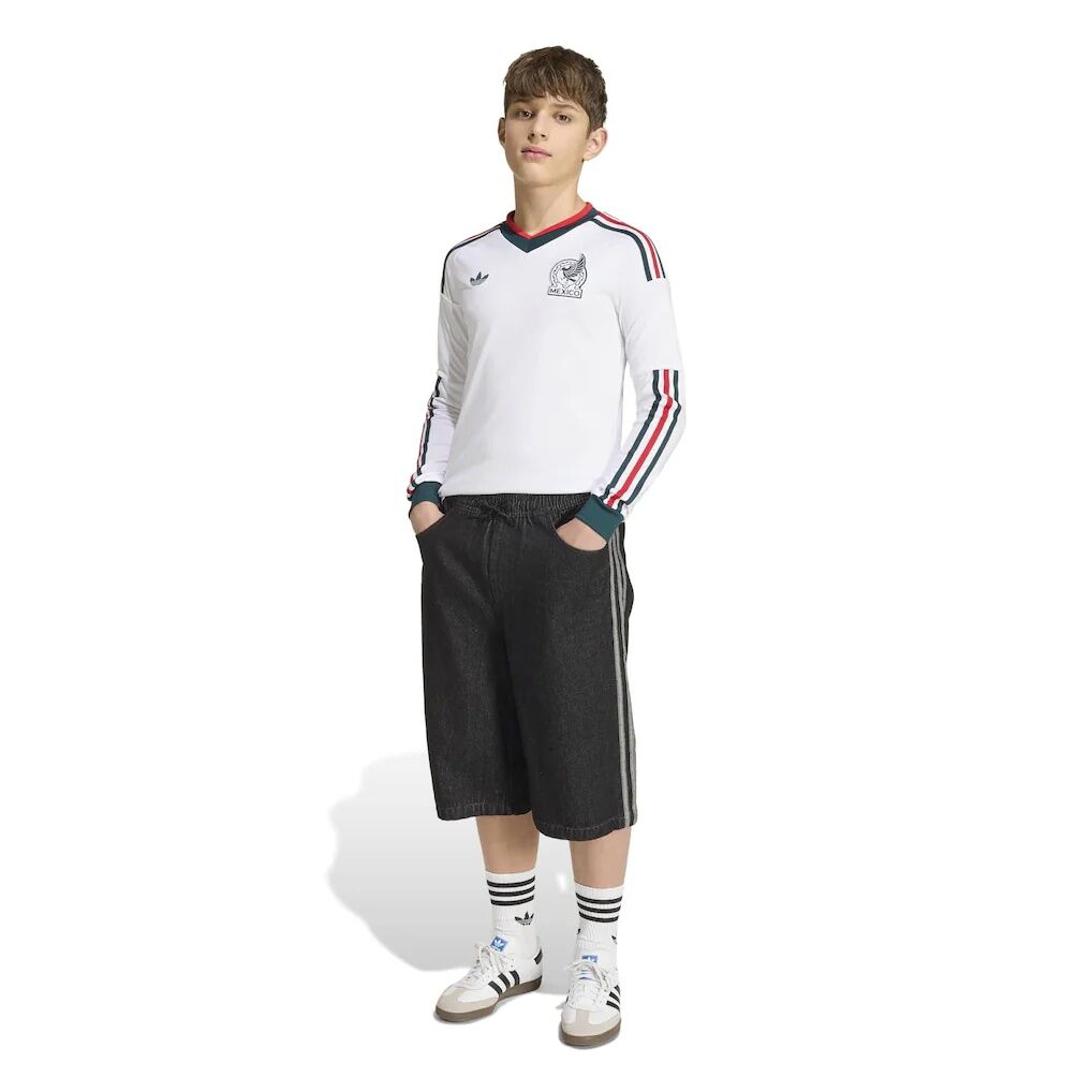 Mexico National Team adidas Youth 2026 Away Replica Long Sleeve Jersey