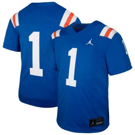 #1 Florida Gators Jordan Brand Youth Alternate Football Game Jersey - - Front View
