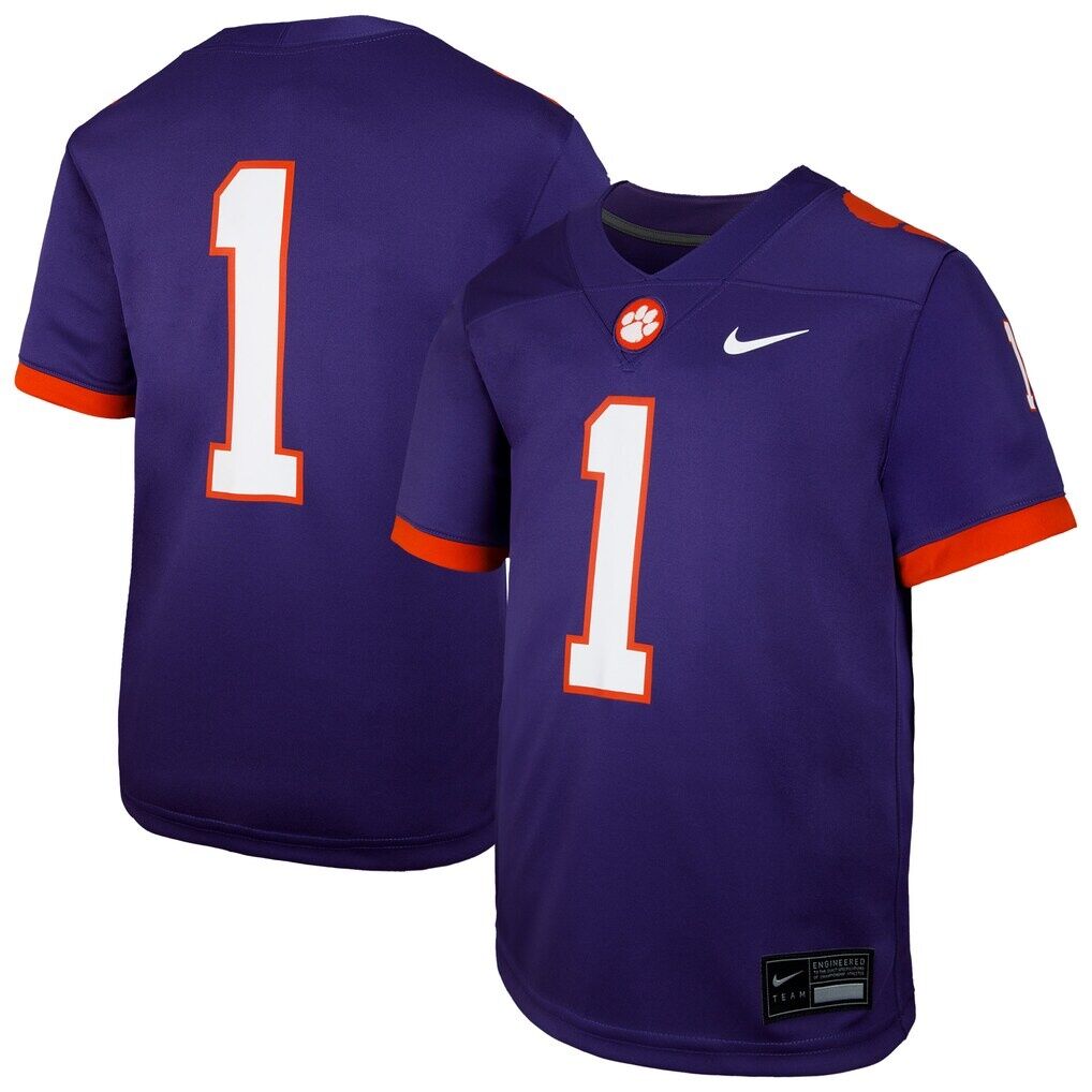 #1 Clemson Tigers Nike Youth Untouchable Replica Game Jersey