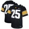 #25 Iowa Hawkeyes Nike Youth Untouchable Replica Game Jersey - Black - Front View
